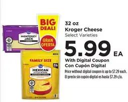 Food 4 Less 32 oz Kroger Cheese offer