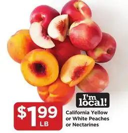 Food 4 Less California Yellow or White Peaches or Nectarines offer