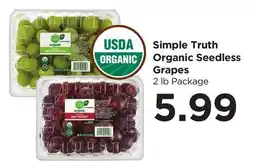 Food 4 Less Simple Truth Organic Seedless Grapes offer