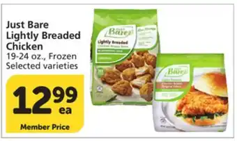Vons Just Bare Lightly Breaded Chicken offer