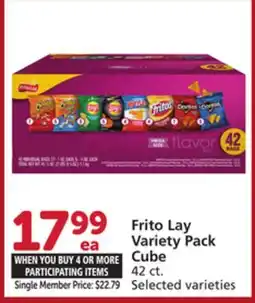 Vons Frito Lay Variety Pack Cube offer