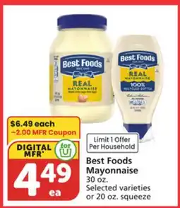Vons Best Foods Mayonnaise offer