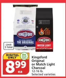 Vons Kingsford Original or Match Light Charcoal offer
