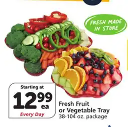 Vons Fresh Fruit or Vegetable Tray offer