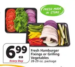 Vons Fresh Hamburger Fixings or Grilling Vegetables offer