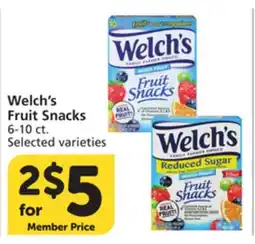Vons Welch's Fruit Snacks offer