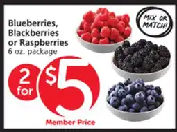 Vons Blueberries, Blackberries or Raspberries offer