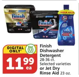Vons Finish Dishwasher Detergent 28-36 ct. Selected varieties or Jet Dry Rinse Aid 23 oz offer