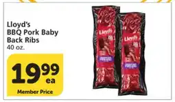 Vons Lloyd's BBQ Pork Baby Back Ribs offer