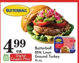 Pavilions Butterball 85% Lean Ground Turkey offer