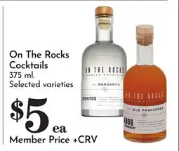 Pavilions On The Rocks Cocktails offer