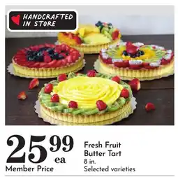 Pavilions Fresh Fruit Butter Tart offer