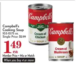 Pavilions Campbell's Cooking Soup offer