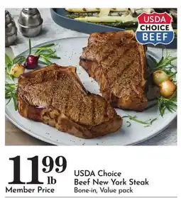 Pavilions USDA Choice Beef New York Steak offer