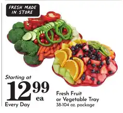 Pavilions Fresh Fruit or Vegetable Tray offer