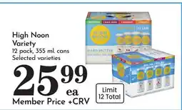 Pavilions High Noon Variety offer