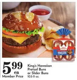 Pavilions King's Hawaiian Pretzel Buns or Slider Buns offer