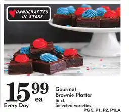 Pavilions Gourmet Brownie Platter offer