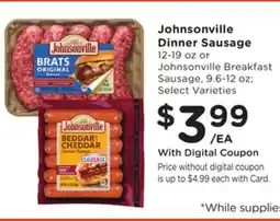 Ralphs Johnsonville Dinner Sausage offer