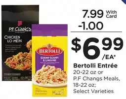 Ralphs Bertolli Entrée offer