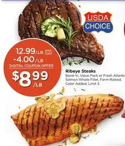 Ralphs Ribeye Steaks offer