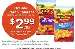 Ralphs Ore-Ida Frozen Potatoes offer