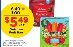 Ralphs Outshine Fruit Bars offer