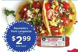 Ralphs Reynaldo's Pork Longaniza offer