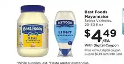 Ralphs Best Foods Mayonnaise offer