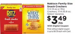 Ralphs Nabisco Family Size Snack Crackers offer