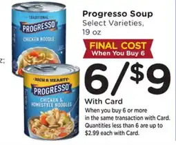 Ralphs Progresso Soup offer