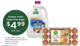 Ralphs Simple Truth Cage Free Eggs offer