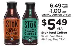Ralphs Stok Iced Coffee offer