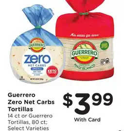 Ralphs Guerrero Zero Net Carbs Tortillas offer