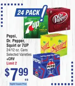 Smart & Final Pepsi, Dr. Pepper, Squirt or 7UP offer
