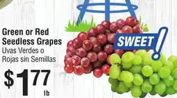 Smart & Final Green or Red Seedless Grapes offer