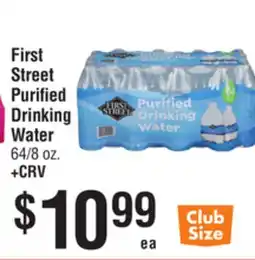 Smart & Final First Street Purified Drinking Water offer