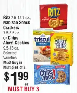 Smart & Final Ritz 7.5-13.7 oz., Nabisco Snack Crackers 7.5-8.5 oz. or Chips Ahoy! Cookies 9.5-13 oz offer