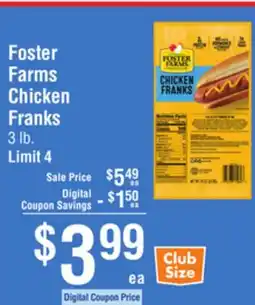 Smart & Final Foster Farms Chicken Franks offer