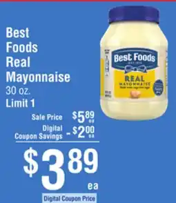Smart & Final Best Foods Real Mayonnaise offer