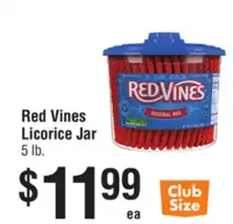 Smart & Final Red Vines Licorice Jar offer