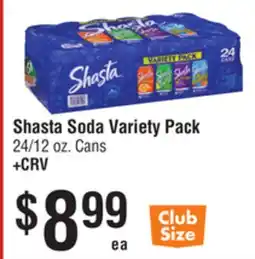 Smart & Final Shasta Soda Variety Pack offer