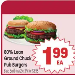 Tony’s Fresh Market 80% Lean Ground Chuck Pub Burgers offer