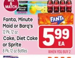 Tony’s Fresh Market Fanta, Minute Maid or Barq's Coke, Diet Coke or Sprite offer