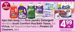 Tony’s Fresh Market Ajax, Xtra, Scott Comfort, Virtue, , Pinalen 2X offer