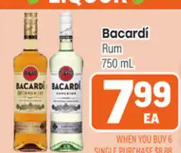 Tony’s Fresh Market Bacardí Rum offer