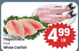 Tony’s Fresh Market Tilapia Fillets, Whole Catfish offer