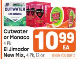 Tony’s Fresh Market Cutwater or Monaco or El Jimador New Mix offer