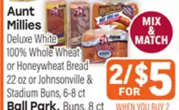 Tony’s Fresh Market Aunt Millies or Ball Park offer