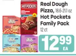 Tony’s Fresh Market Real Dough Pizza, 18.6-21.1oz Hot Pockets Family Pack 12 ct offer